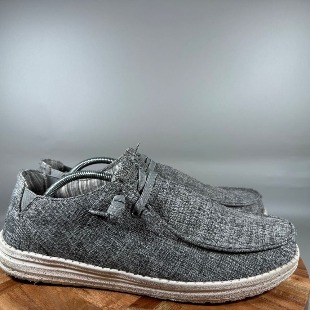 Skechers Relaxed Fit Melson Chad Mens 12 Gray Slip On Casual Shoes